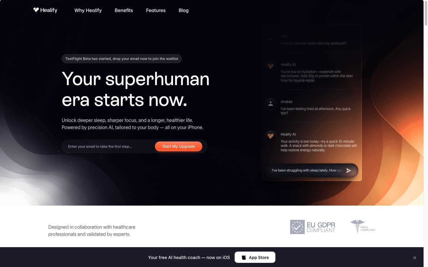 Personal AI health coach